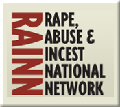 Graphic of Rape, Abuse & Incest National Network (RAINN) and link to the RAINN website