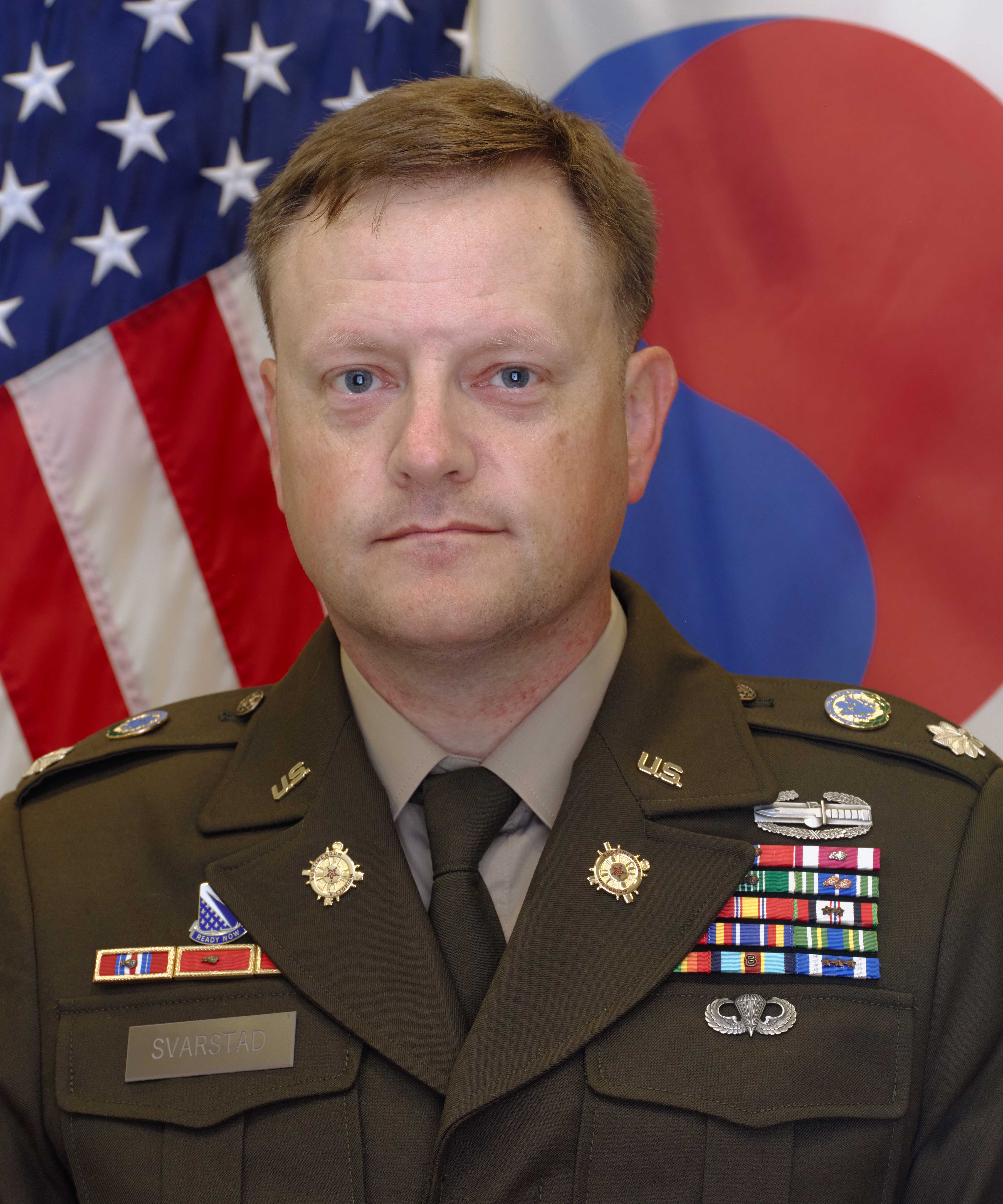 Lt. Col. Kelly Svarstad, USA, Commander
