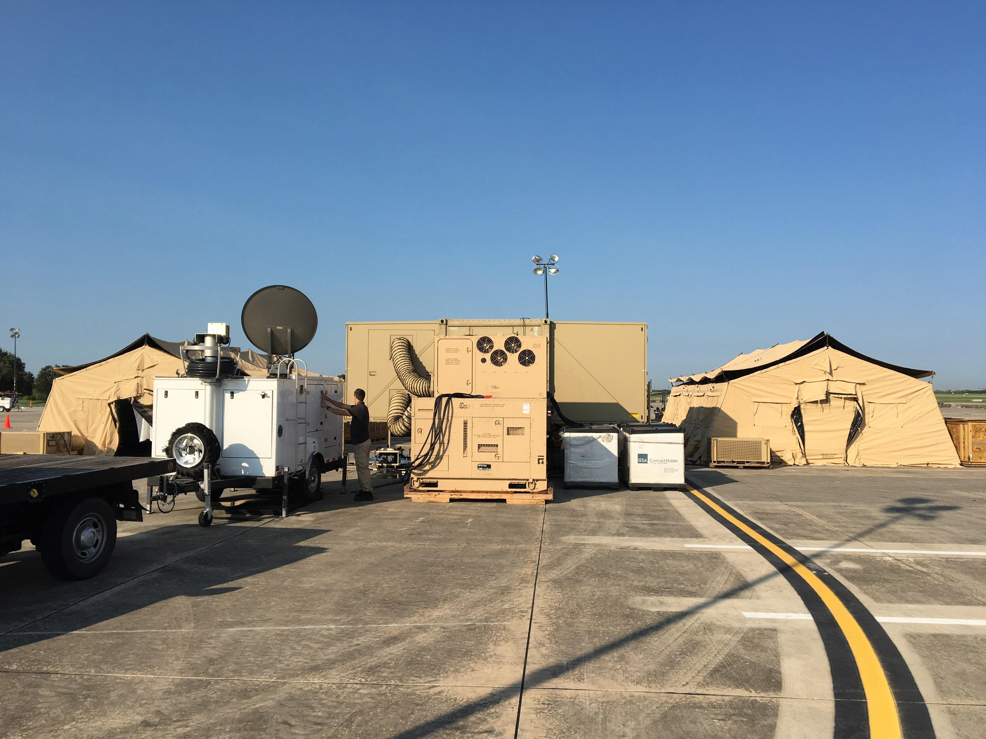 Information Technology Contingency team provides crucial communications to relief efforts