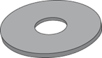Picture of a flat washer Picture of a flat washer