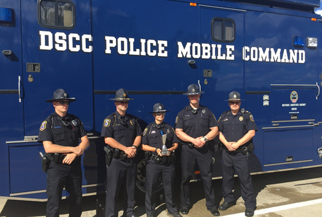 DSCC police officers at the Cops and Kids event