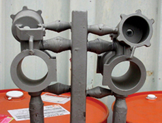 And, a sample casting produced: