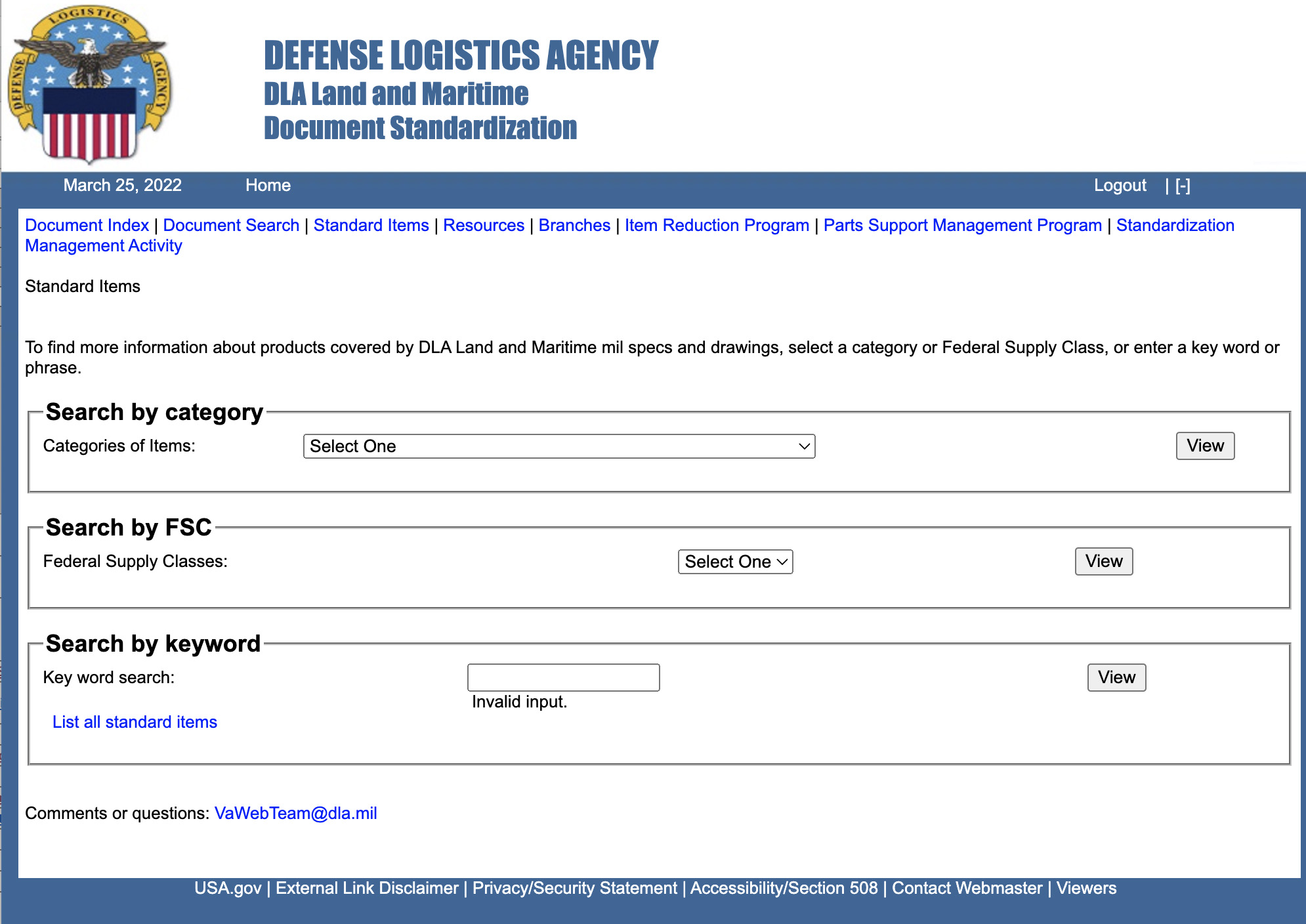 DLA Land & Maritime Applications