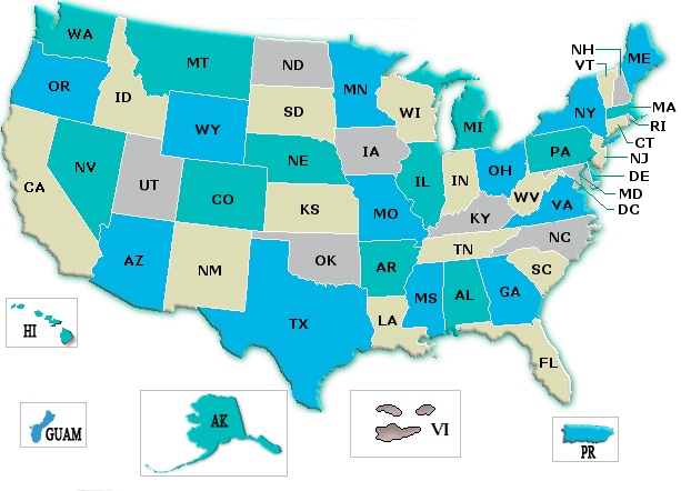PTAP Coverage Map