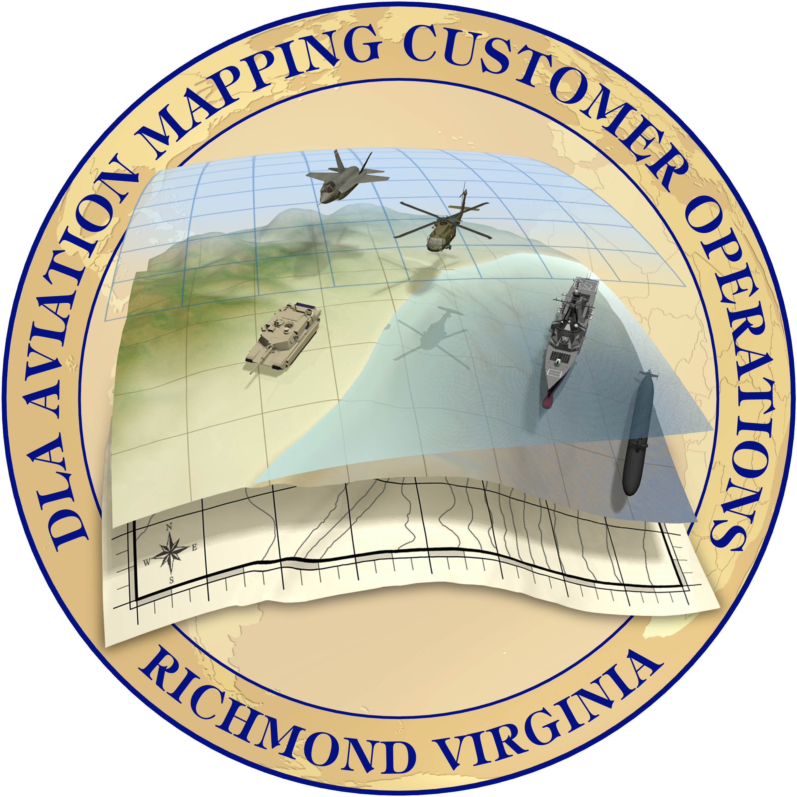 DLA Aviation Mapping Customer Operations seal DLA Aviation Mapping Customer Operations seal